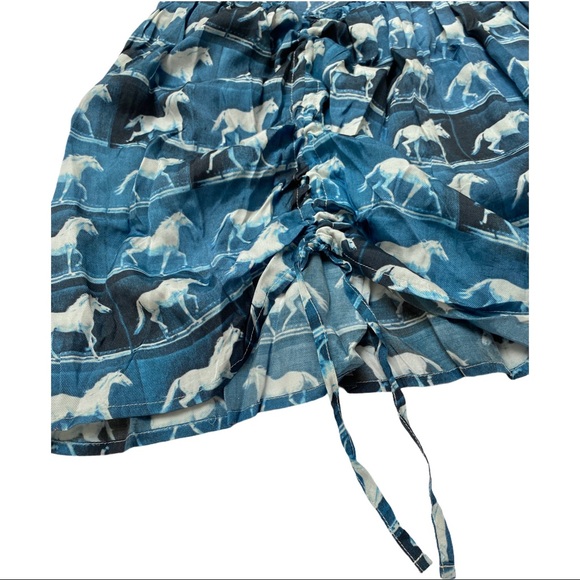 Paper Wings Halter Maxi Dress Horses 4 - Picture 7 of 9